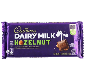 INTL CADBURY DAIRY MILK HAZELNUT165G